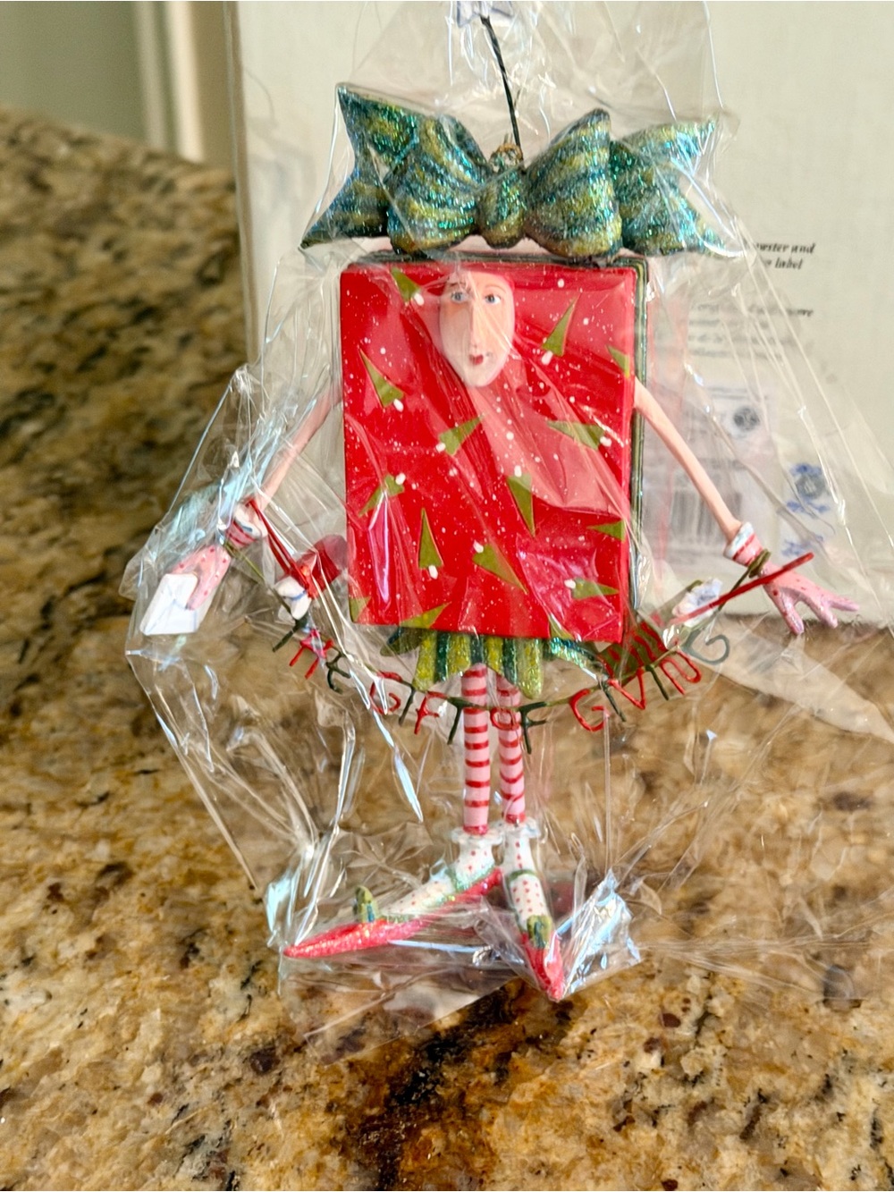 Dept 56 Patience Brewster GIFT OF GIVING Christmas Krinkles Ornament NIB